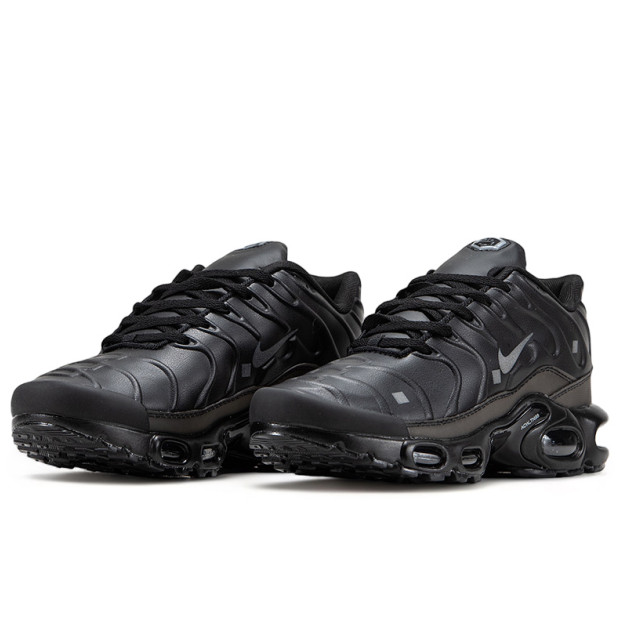 Nike tn leather black shop
