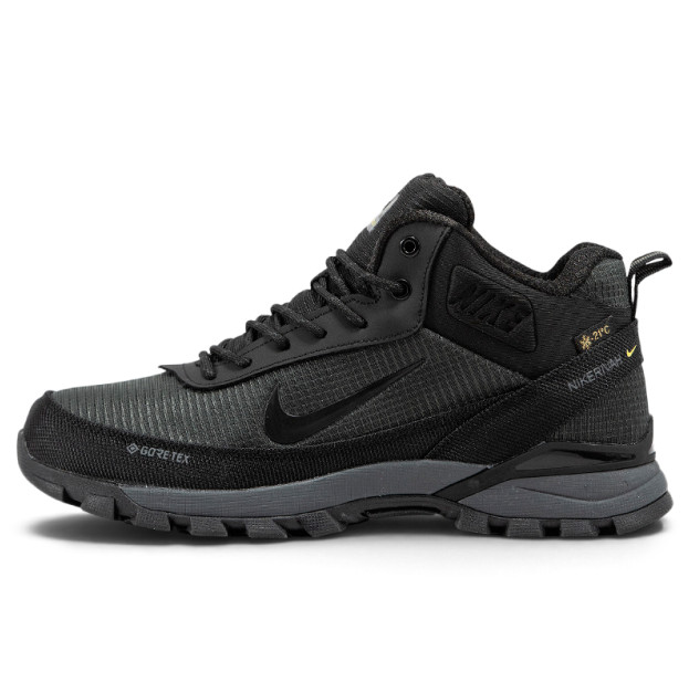 Nike Rivah Gore-Tex Black Grey Winter с МЕХОМ