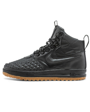 Nike Lunar Force 1 Duckboot 17 Black Gum with Fur