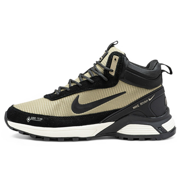 Nike Rivah Gore-Tex Beige Black З ХУТРОМ