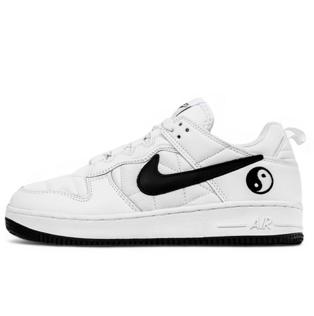 Nike Air Force 1 low In Yan White Black Winter Fleece
