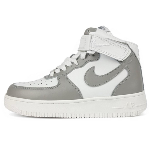 Nike Air Force 1 High Grey White Winter З ХУТРОМ