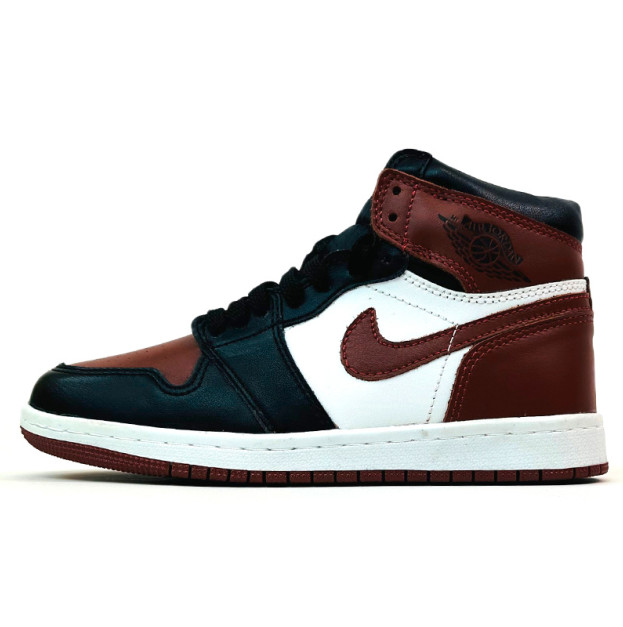 Jordan 1 Retro High Burgundy Black Winter З ХУТРОМ