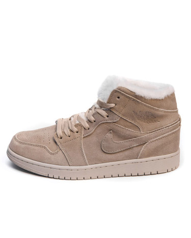 Jordan 1 Rerto Mid Beige Winter Fur