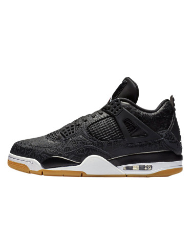 Jordan 4 Laser Black Gum Winter FUR