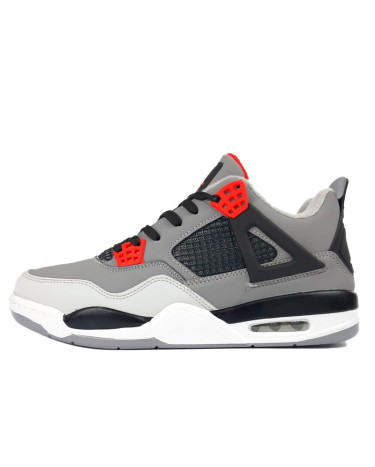 Jordan 4 Retro Grey Red Termo Winter Fleece