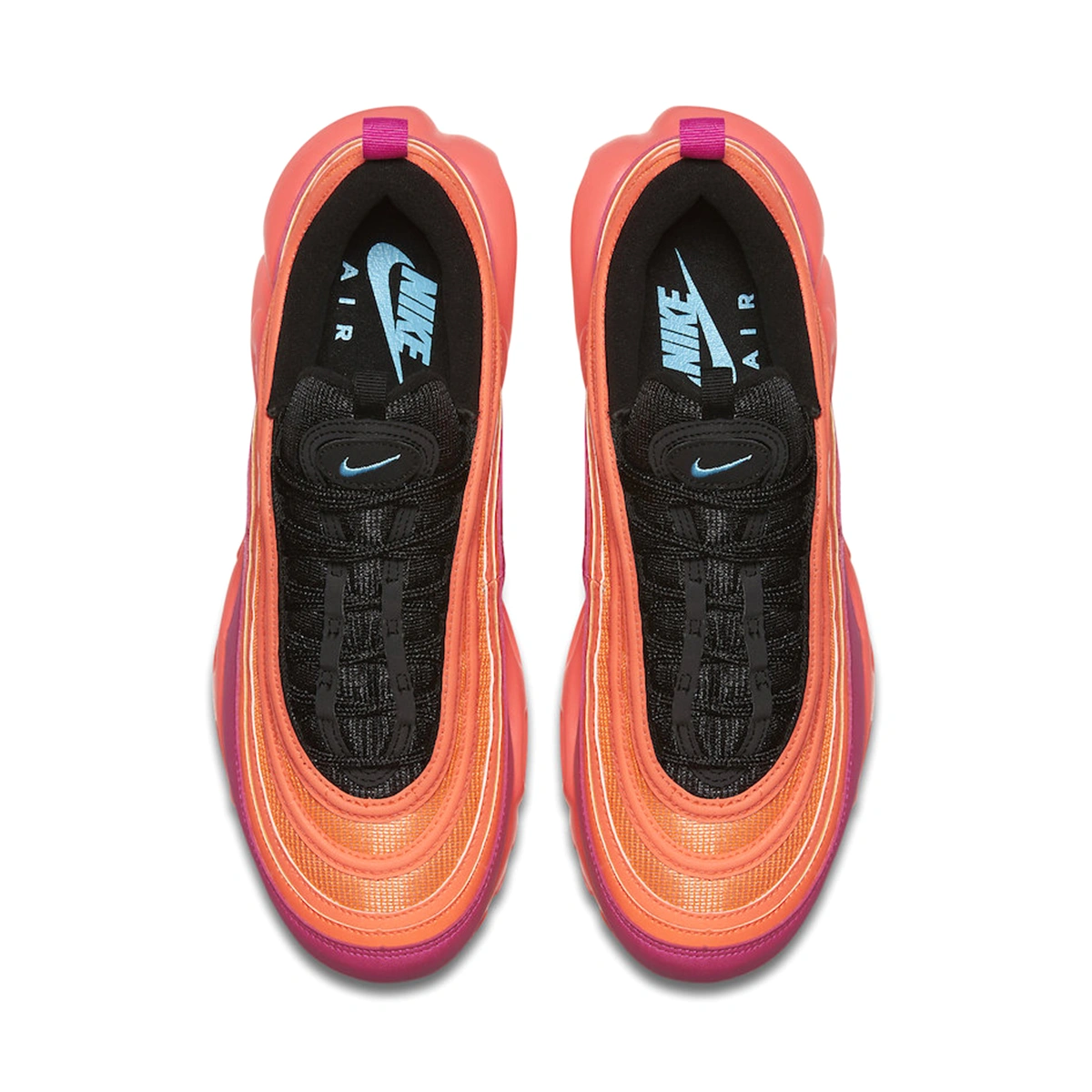 Pink Air Max Plus 97 Womens Air Max 97 TN Plus Racer Pink AH8143