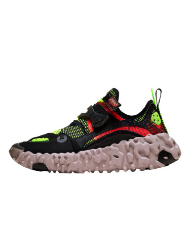 Nike ISPA OverReact FlyKnit Black Red Volt CD9664-001