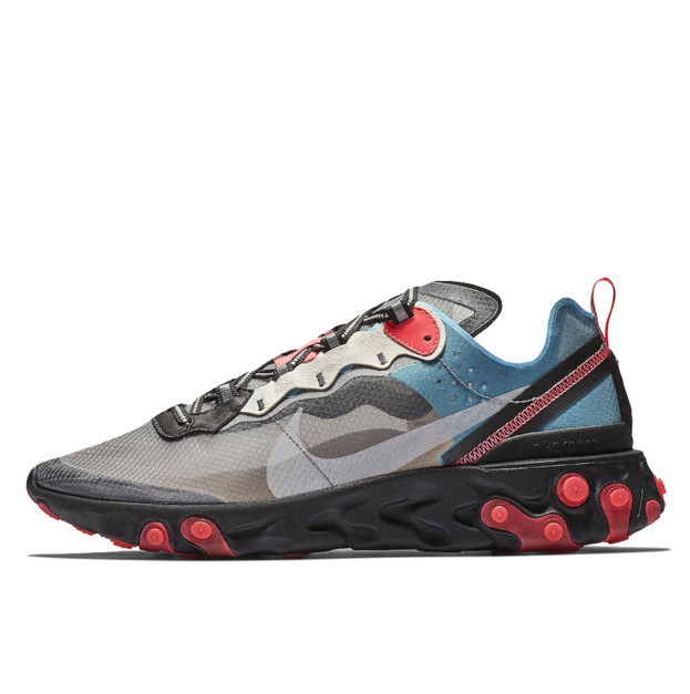 Nike React Element 87 Blue Chill Solar Red AQ1090-006