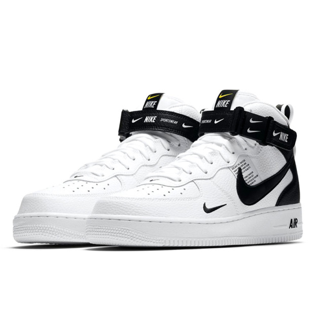 Nike Air Force 1 07 Mid LV8 Utility White Black 804609-103