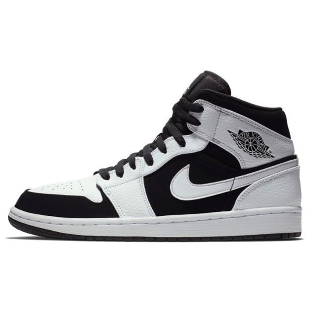 Jordan 1 Retro Mid White Black 554724-113