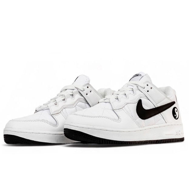 Nike Air Force 1 low In Yan White Black Winter Fleece