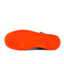 Nike Air Force 1 High Grey Red Suede Winter З ХУТРОМ