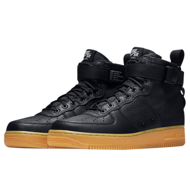 Nike SF Air Force 1 Mid Black Gum 917753-003