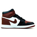Jordan 1 Retro High Burgundy Black Winter З ХУТРОМ