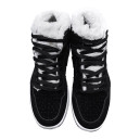 Jordan 1 Retro Mid Black White Winter З ХУТРОМ