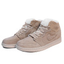 Jordan 1 Rerto Mid Beige Winter З ХУТРОМ