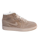 Jordan 1 Rerto Mid Beige Winter З ХУТРОМ