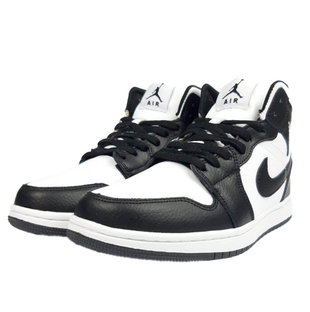 Jordan 1 Retro High Black White Winter З ХУТРОМ