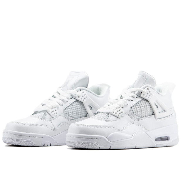 Jordan 4 Retro White Leather