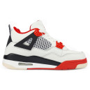 Jordan 4 White Red Winter С МЕХОМ