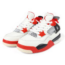 Jordan 4 White Red Winter С МЕХОМ