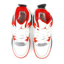 Jordan 4 White Red Winter С МЕХОМ