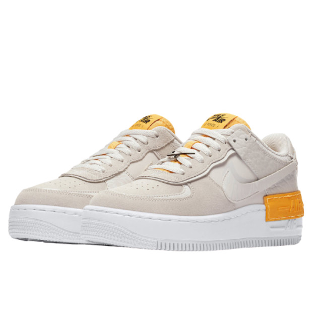 Nike Air Force 1 Shadow Vast Grey Laser Orange CU3446-001