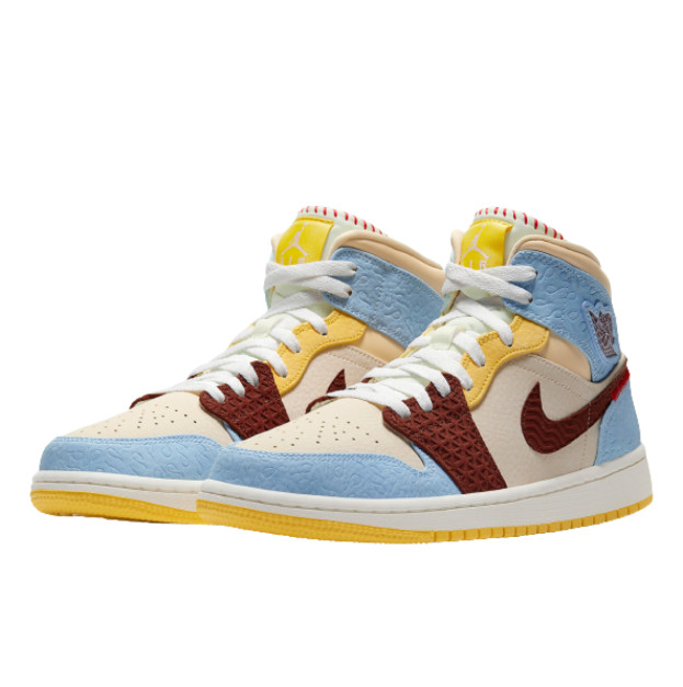 Jordan 1 Mid SE Fearless Maison Chateau Rouge CU2803-200