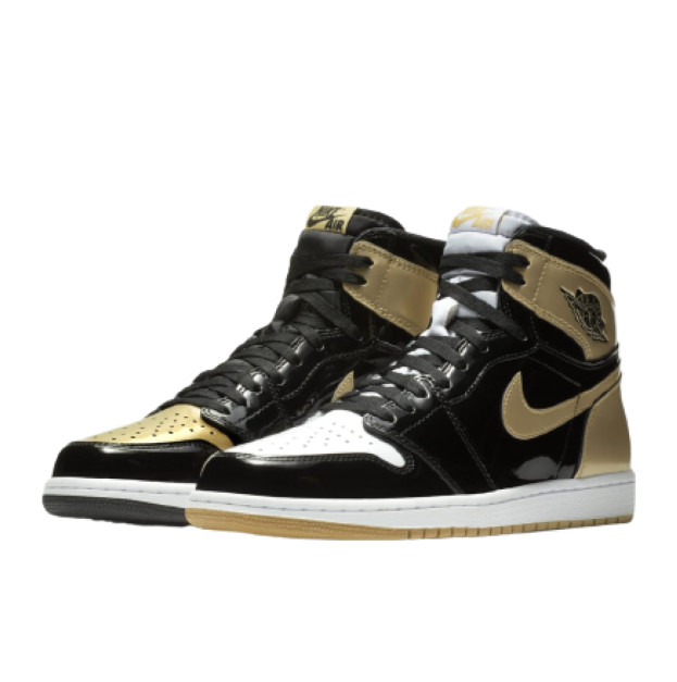 Jordan 1 Retro High NRG Patent Gold Toe 861428-007