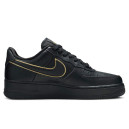 Nike Air Force 1 Low Essential Black Gold Swoosh AO2132-005