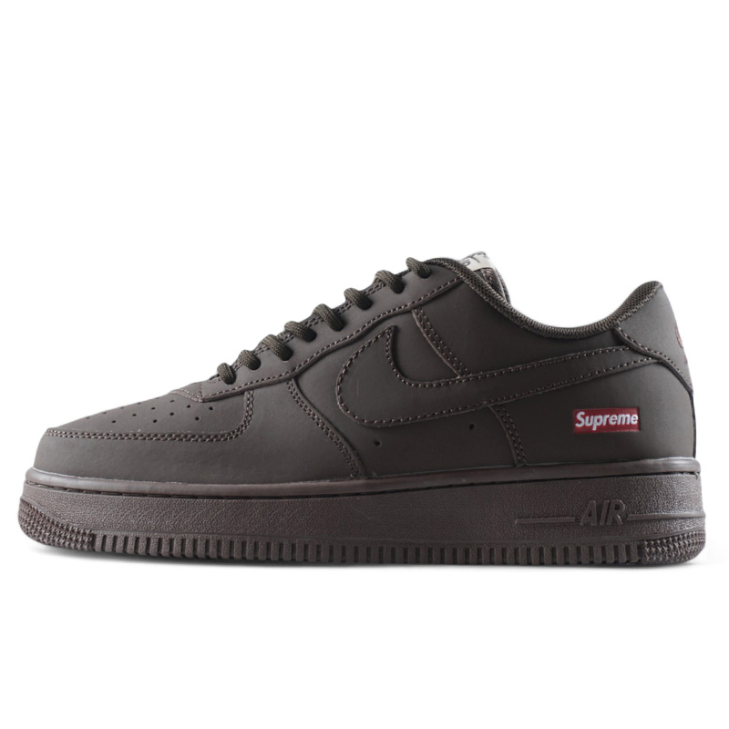 Nike air force 1 brown and white top