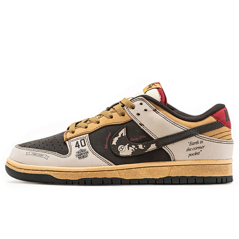 Nike SB Dunk Low x Stussy 40th Brown Grey Beige buy with delivery in Ukraine