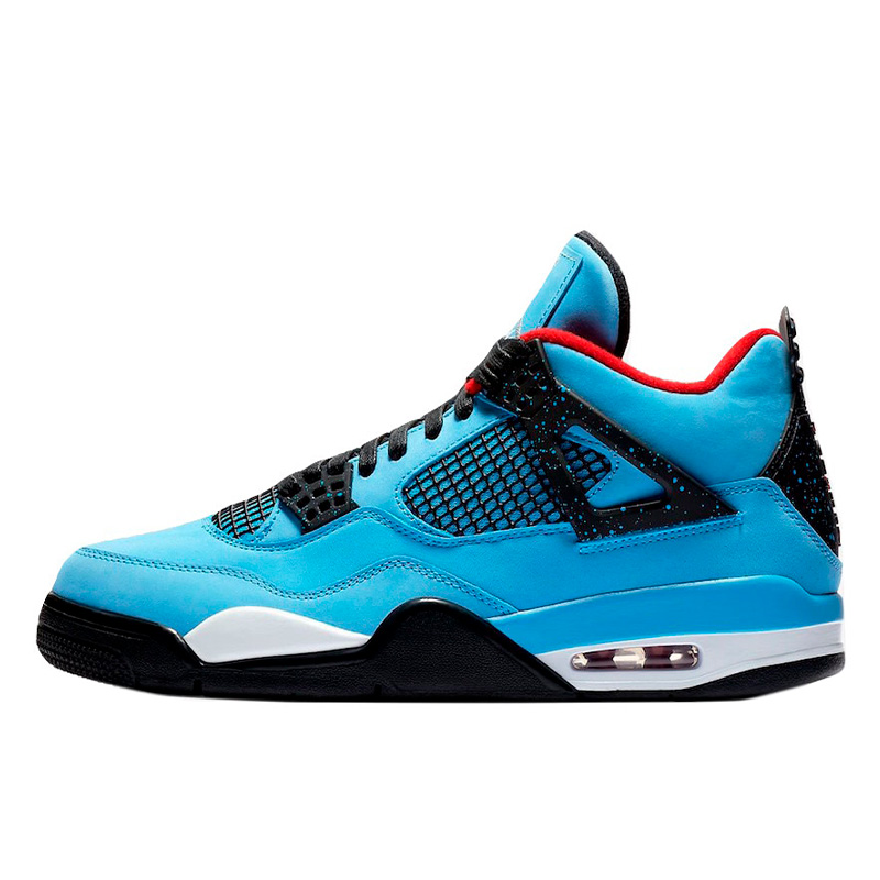 Nike jordan 4 retro x travis scott cactus jack blue best sale