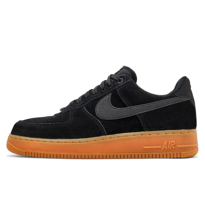Nike air force 1 07 lv8 suede black deals