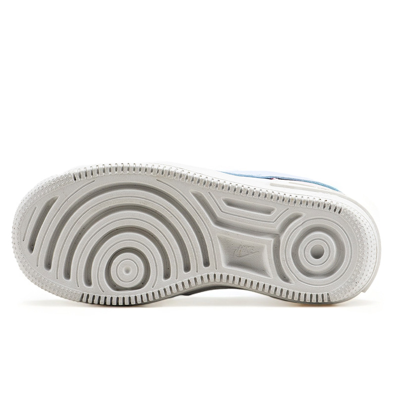Nike air force 1 blue black white sale