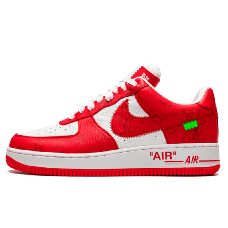 Nike air force 1 off white red 2025