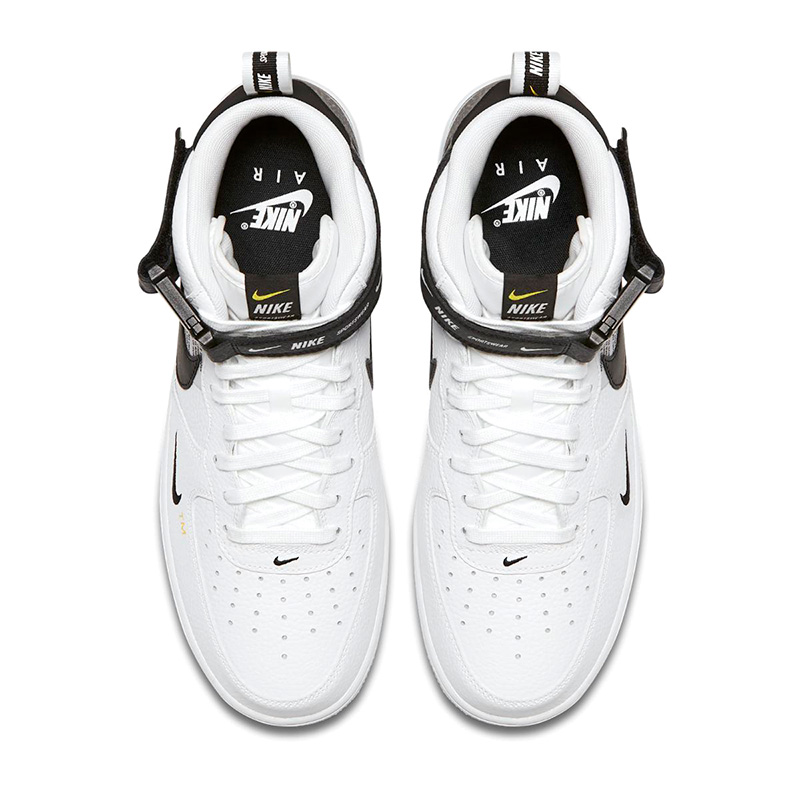 804609 103 Air Force 1 07 Mid LV8 Utility White Black