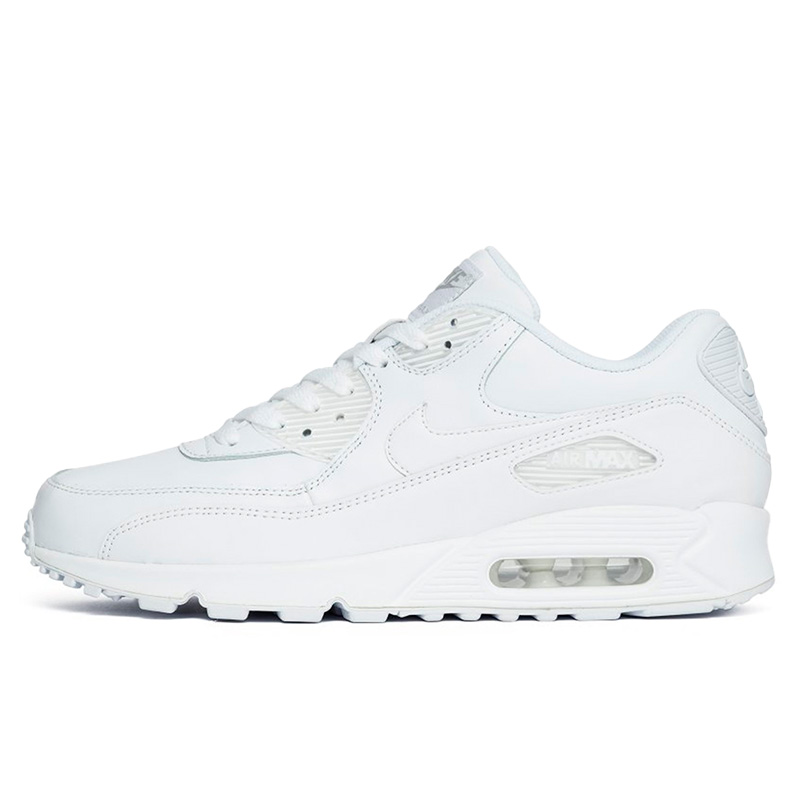 302519 113 Air Max 90 Leather White