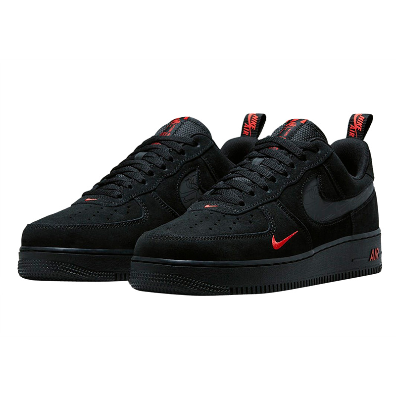 Nike Air Force 1 Low Black Orange Reflective DZ4514 001