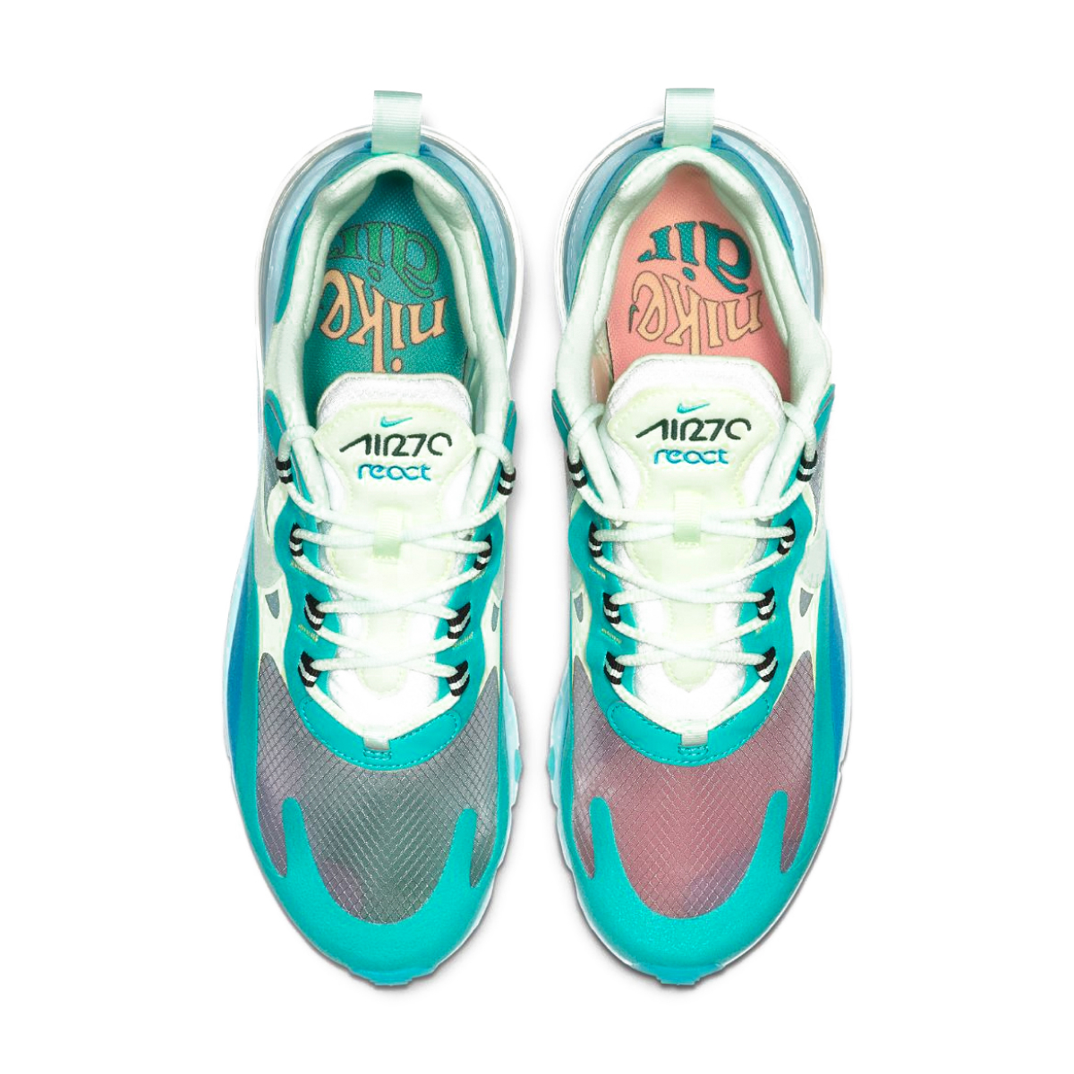 Nike 270 react hyper jade on sale