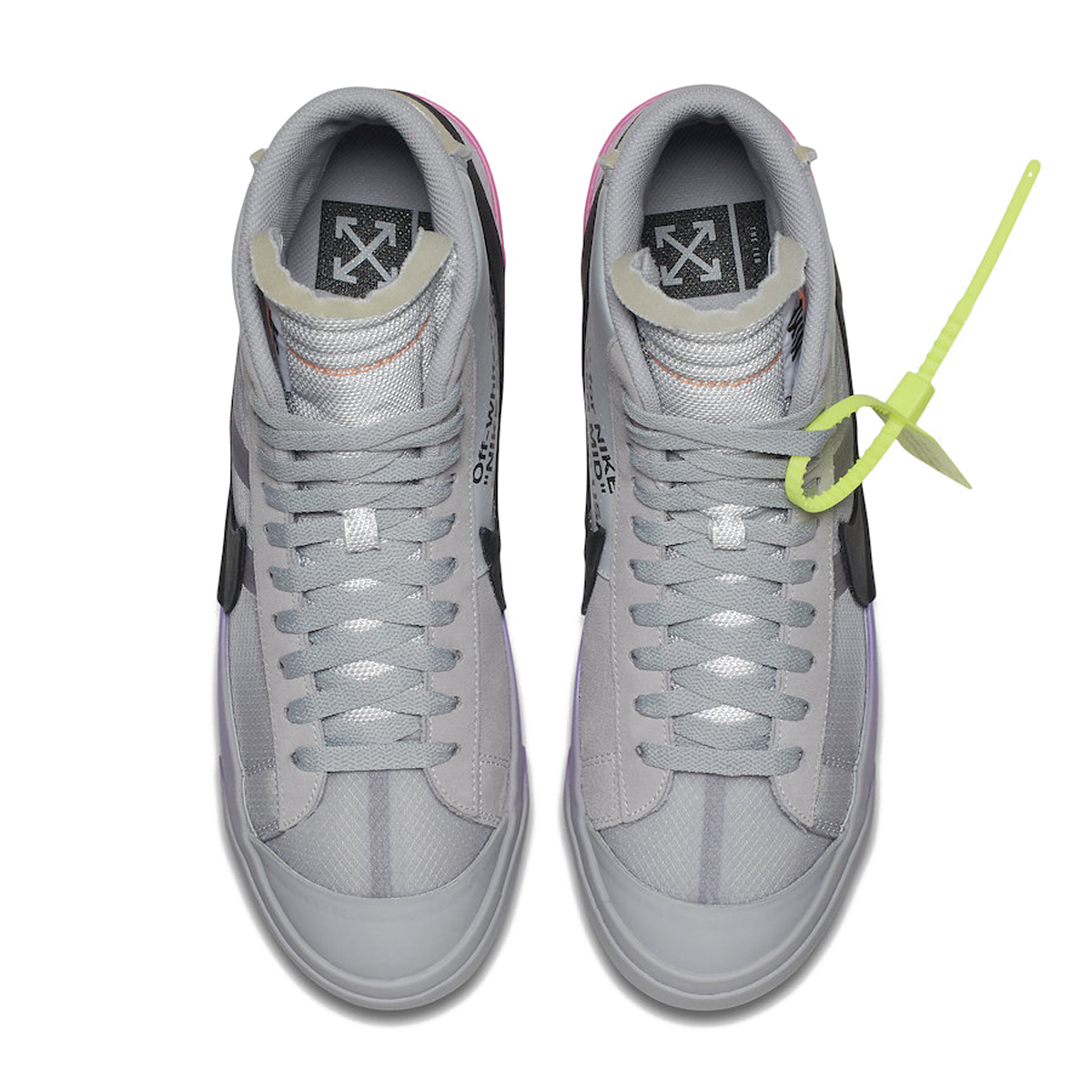Nike Blazer Mid Off White Wolf Grey Serena Queen AA3832 002