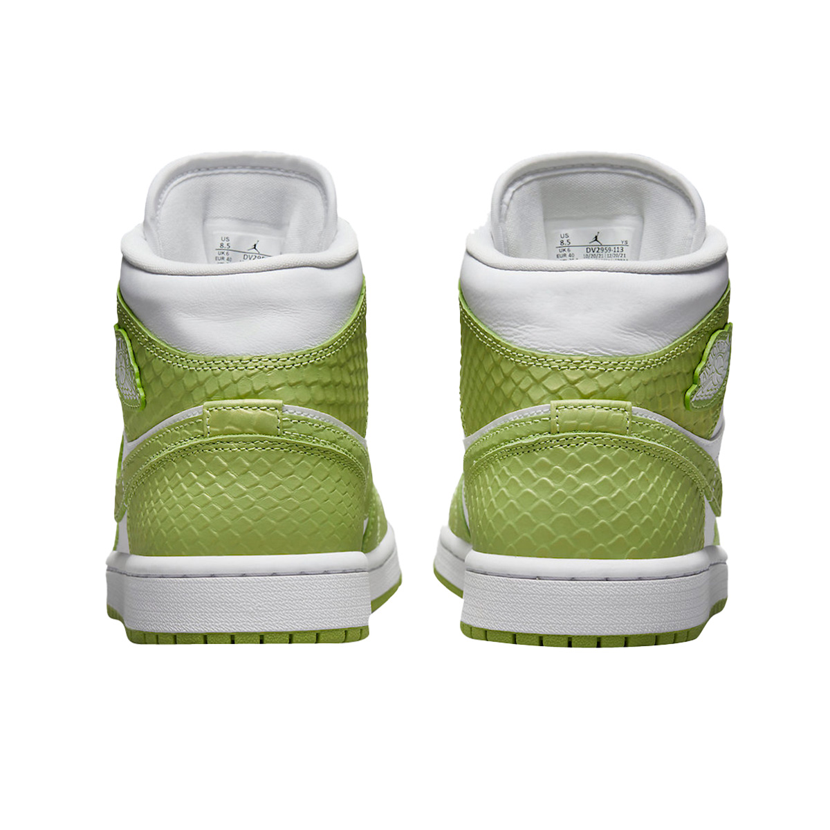Jordan 1 Mid Green Python DV2959 113