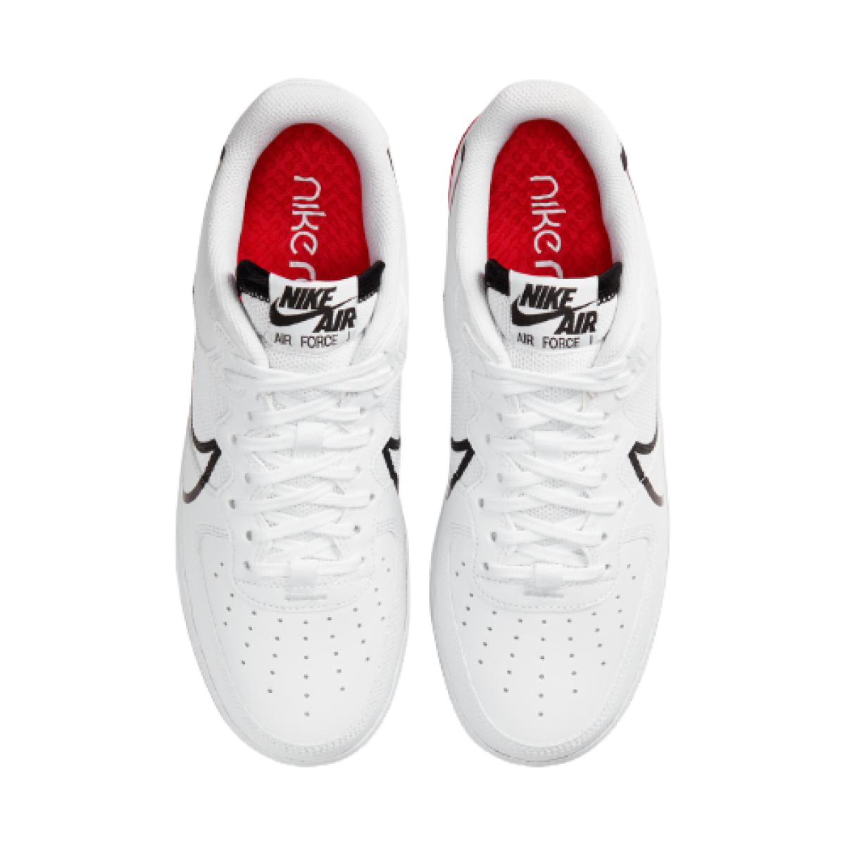 Nike air force 1 black red white outlet