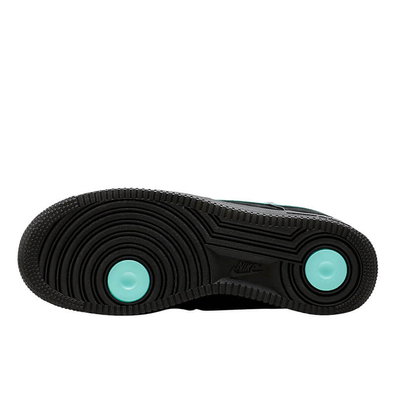 Nike air force 1 black and teal on sale