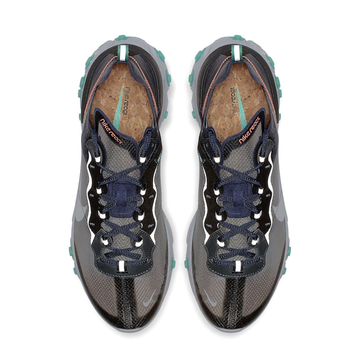 React Element 87 Black Neptune Green AQ1090 005