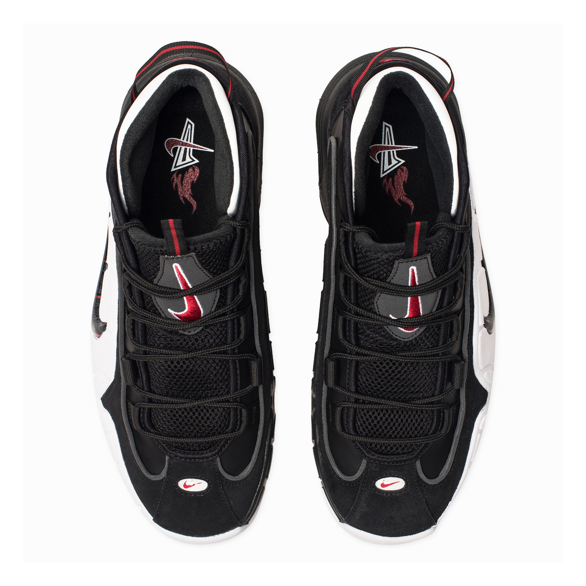 Nike air black white red deals